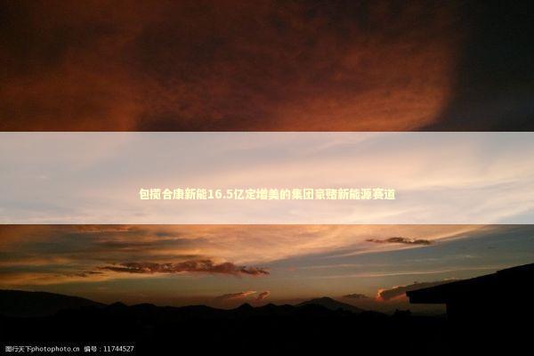 包揽合康新能16.5亿定增美的集团豪赌新能源赛道
