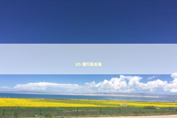 05-银行股走强