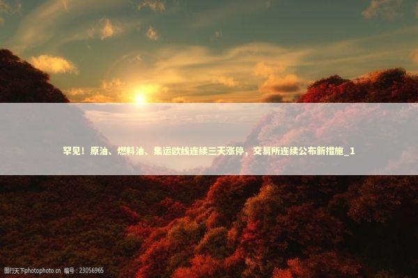 罕见！原油、燃料油、集运欧线连续三天涨停，交易所连续公布新措施_1